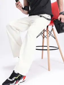 Kook N Keech Men Straight Fit Mildly Distressed Pure Cotton Jeans