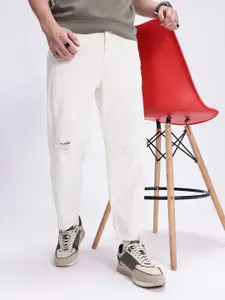 Kook N Keech Men Relaxed Fit High-Rise Mildly Distressed Jeans