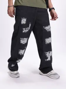 Kook N Keech Men Straight Fit Mid-Rise Highly Distressed Jeans