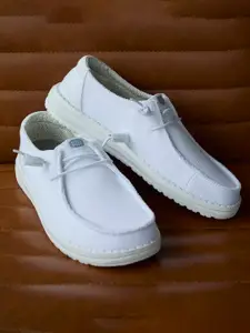 HEYDUDE Women Wendy Stretch Sox Woven Design Slip-on Stretch-Lace Loafers