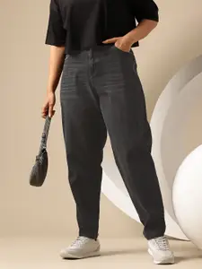 Sztori Women Plus Size Mid-Rise Stretchable Slouchy Fit Jeans