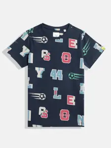 Allen Solly Junior Boys Printed Pure Cotton T-shirt