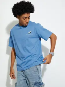 MAX URB_N Men Oversized Back Printed T-shirt