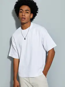 MAX URB_N Men Solid Oversized T-shirt