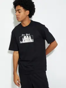 MAX URB_N Men One Piece Print Oversized T-shirt