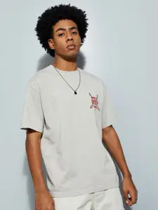 MAX URB_N Men Oversized Slayer Printed T-shirt