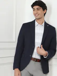 Blackberrys Striped Notched Lapel Slim-Fit Single Breasted Blazer