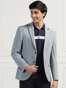 Blackberrys NIOS2 Striped Notched Lapel Slim-Fit Single Breasted Blazer