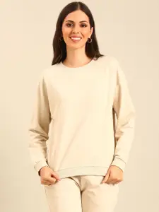 De Moza Women Round Neck Cotton Sweatshirt