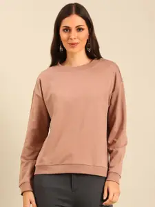 De Moza Women Round Neck Long Sleeves Sweatshirt