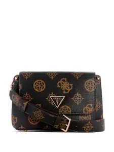 GUESS Geometric Printed PU Satchel