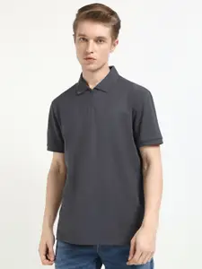 Calvin Klein Jeans Men Solid Polo Collar Cotton T-shirt