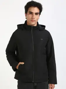 Calvin Klein Jeans Men Hooded Solid Casual Padded Jacket