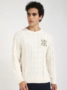 Tommy Hilfiger Men Cotton Cable Knit Pullover