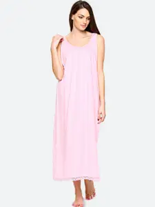 RedRose Cotton Round Neck Longline Side Slits Slip