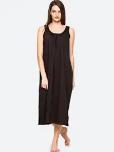 RedRose Cotton Round Neck Longline Side Slits Slip