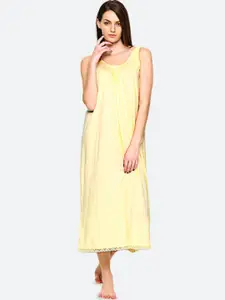 RedRose Cotton Round Neck Longline Side Slits Slip