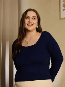 Berrylush Curve Women Plus Size Pullover