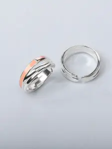 Mia by Tanishq 925 Sterling Silver Crisscross Glam Toe Rings