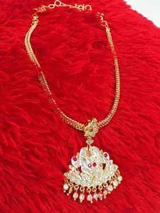 Anujeet Fashion Hub Gold-Plated AD Necklace