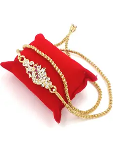 Anujeet Fashion Hub Gold-Plated Mop Necklace