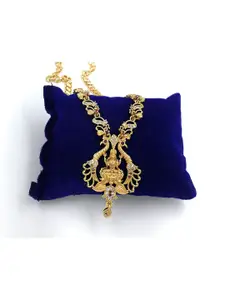 Anujeet Fashion Hub Gold-Plated Temple Necklace