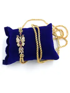 Anujeet Fashion Hub Gold-Plated Necklace