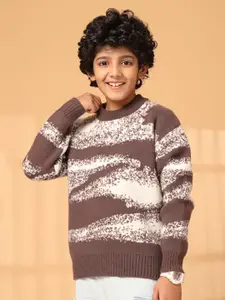 Albion By CnM Boys Printed Woollen Pullover