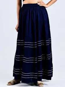 MIRAYYA Women Flared Maxi Skirt