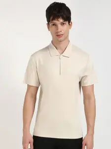 Calvin Klein Jeans Men Solid Polo Collar Cotton T-shirt