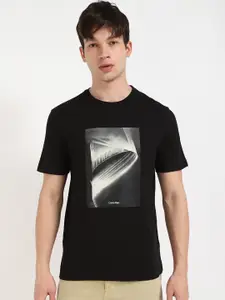 Calvin Klein Jeans Men Graphic Printed Round Neck Cotton T-shirt