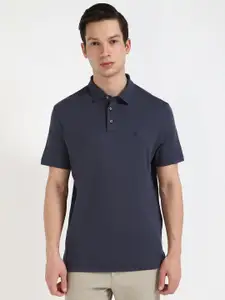 Calvin Klein Jeans Men Solid Polo Collar Cotton T-shirt