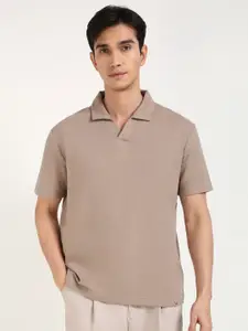 Calvin Klein Jeans Men Solid Polo Collar Cotton T-shirt