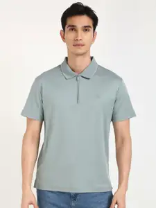 Calvin Klein Jeans Men Solid Polo Collar Cotton T-shirt