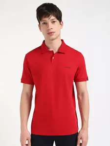 Calvin Klein Jeans Men Solid Polo Collar Cotton T-shirt