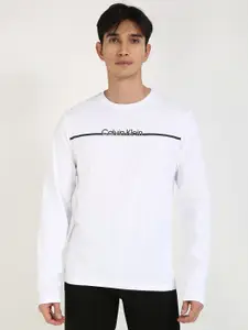 Calvin Klein Jeans Men Typography Printed Round Neck Cotton T-shirt