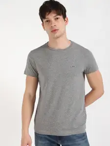 Calvin Klein Jeans Men Solid Round Neck Cotton T-shirt