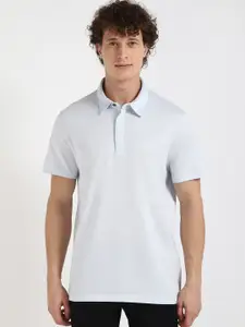 Calvin Klein Jeans Men Solid Polo Collar Cotton T-shirt