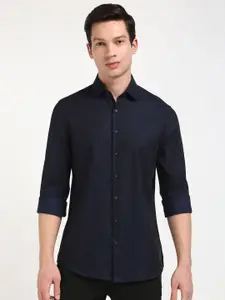 Calvin Klein Jeans Men Spread Collar Floral Printed Cotton Casual Shirt