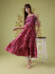 Anouk Floral Printed Pure Cotton Kurta
