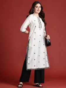 Anouk Embroidered Sequined Kurta