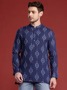 Anouk Mandarin Collar Ethnic Motifs Printed Kurta