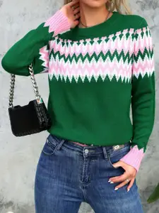 StyleCast x Revolte Women Cable Knit Pullover