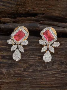 Kushal's Fashion Jewellery Rhodium-Plated Contemporary Studs