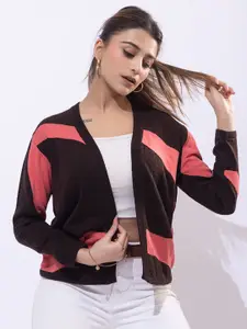 ARMISTO Self Design Bohemian Front Open Acrylic Shrug