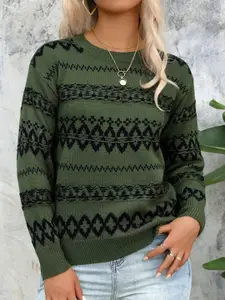 StyleCast x Revolte Women Chevron Pullover