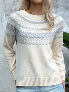 StyleCast x Revolte Women Cable Knit Pullover