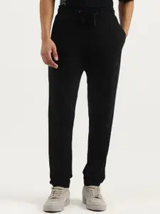 United Colors of Benetton Men Slim-Fit Mid Rise Pure Cotton Track Pants