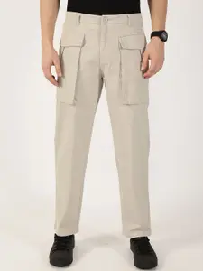 Thomas Scott Men Smart Regular Fit Mid-Rise Cargos