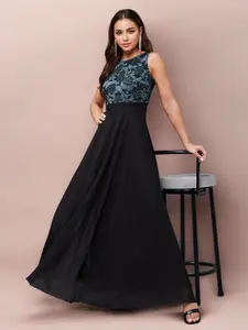 Miss Chase Women Georgette Fit & Flare Maxi Dress